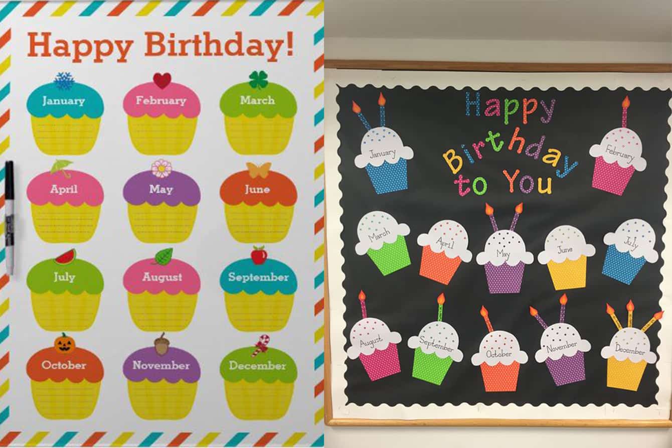 Carson Dellosa Birthday Cakes Bulletin Board Set, 18 Pieces - Walmart.com