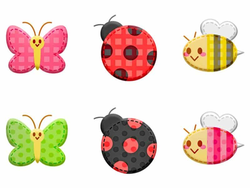 small insects clipart for kids
