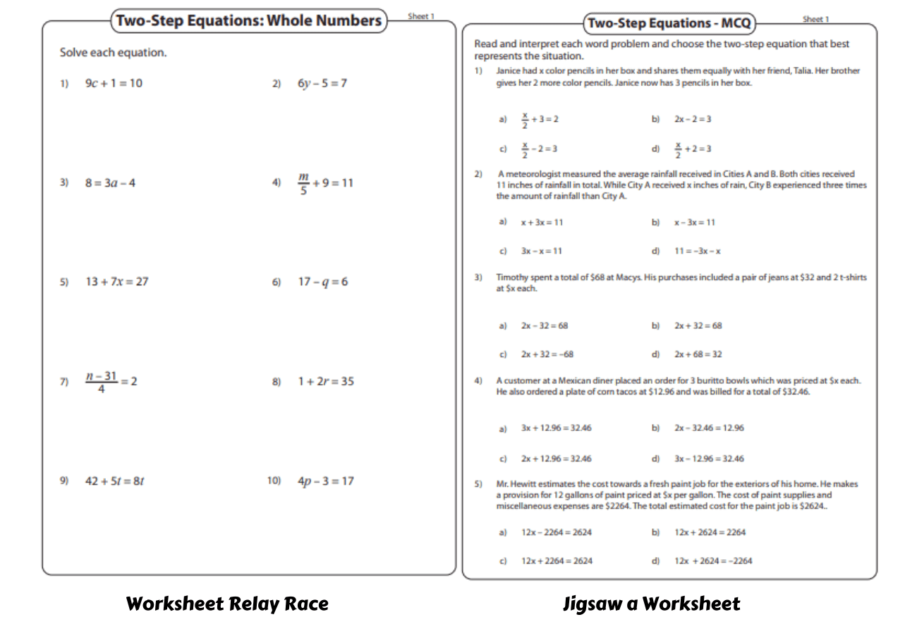 lesson 2 homework practice solve two step equations answer key
