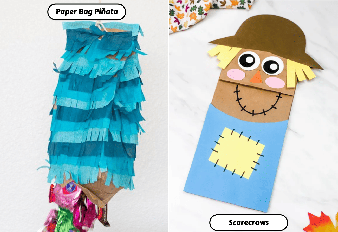 Brown Paper Bag Decoration Ideas  Kids Art  Craft