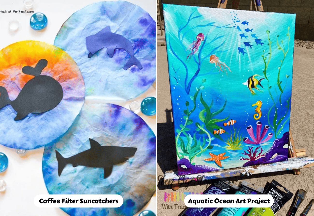 Cool Ocean Art Project for Kids Using Salt and Watercolor Paint - Buggy and  Buddy