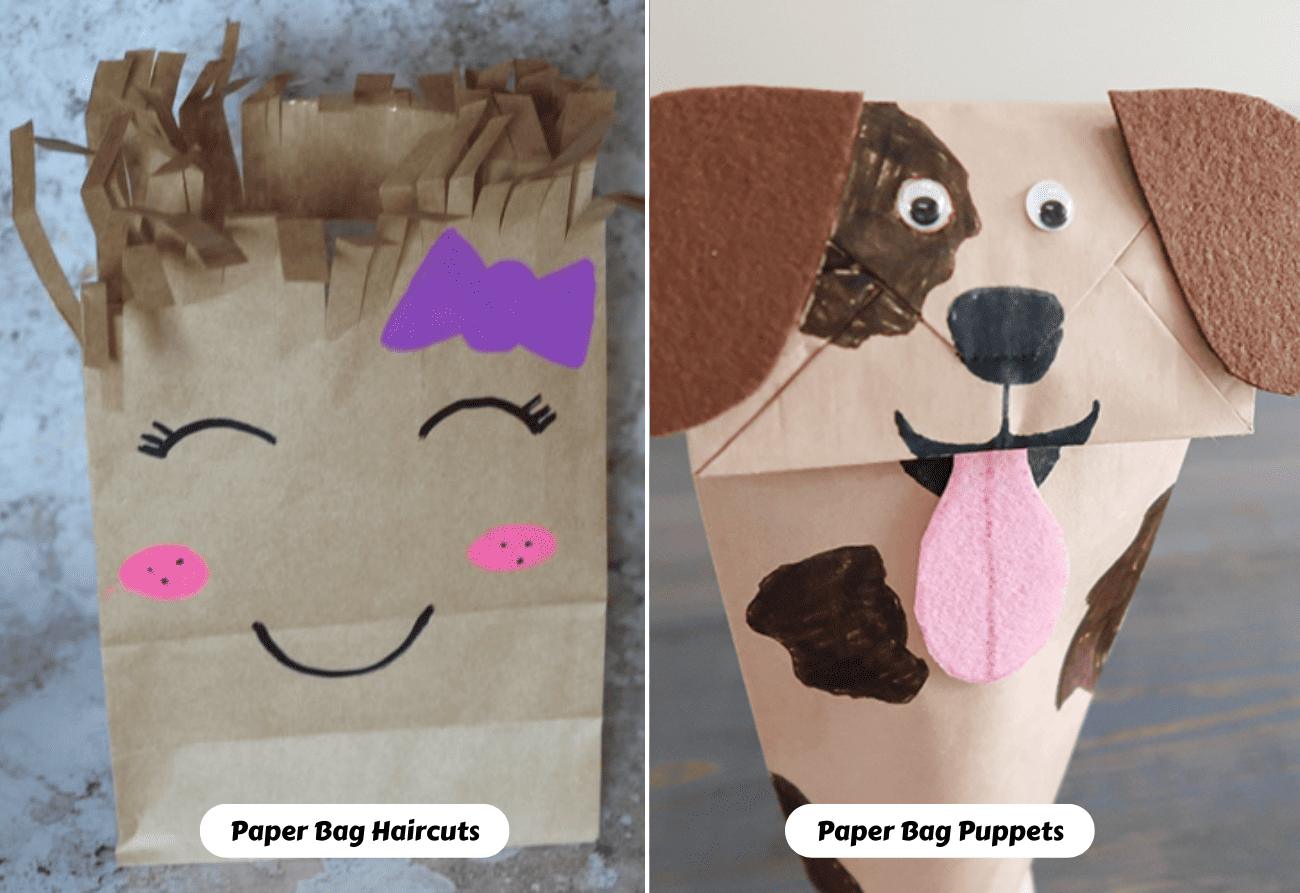 Cow Paper Bag Puppet Craft Template - Simple Mom Project Store