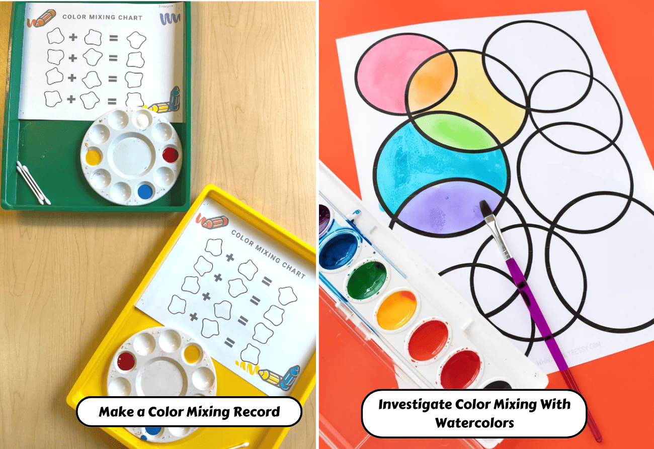 Color Mixing Art Activities For Kids - Little Bins for Little Hands