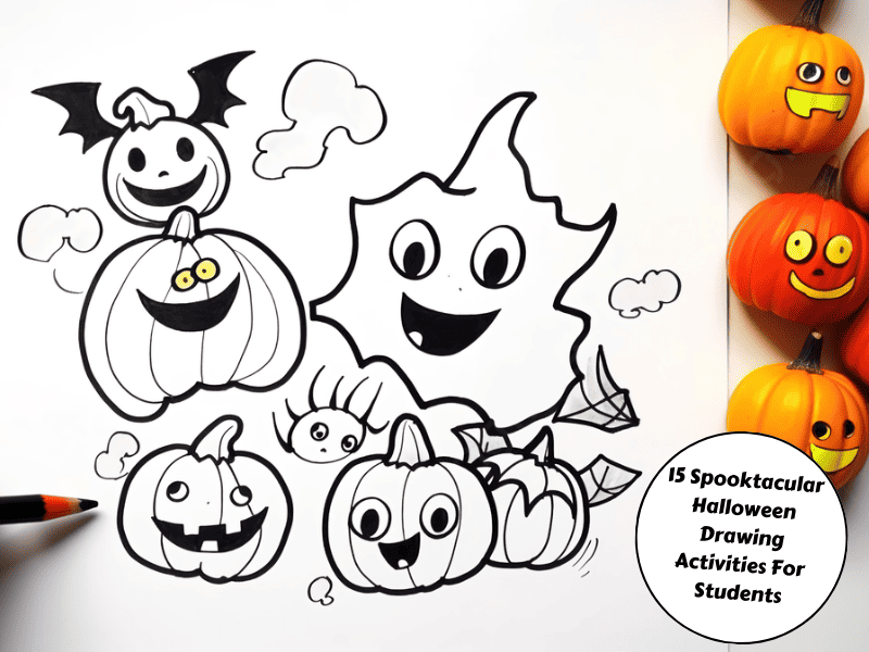 cute halloween drawings for kids